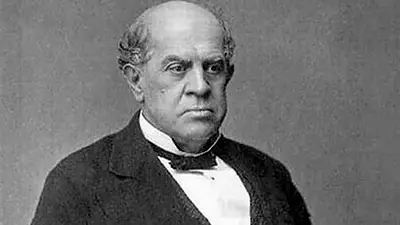 El ex presidente Domingo Faustino Sarmiento en una de las clásicas imágenes que hay sobre su figura El ex presidente Domingo Faustino Sarmiento en una de las clásicas imágenes que hay sobre su figura