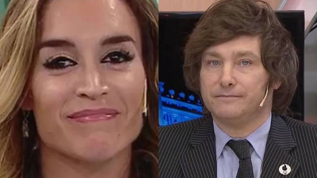 Fátima Florez y Javier Milei en el programa de Mirtha Legrand
