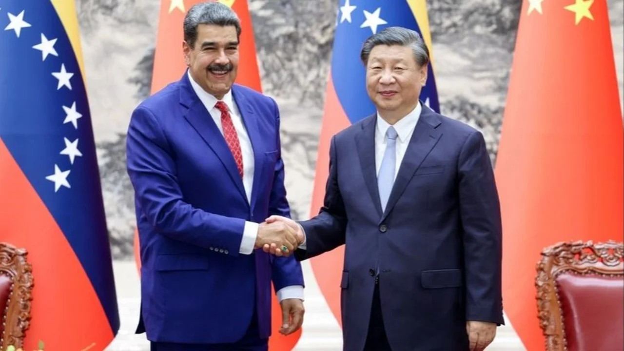 Nicolás Maduro y Xi Jinping, presidentes de Venezuela y China.