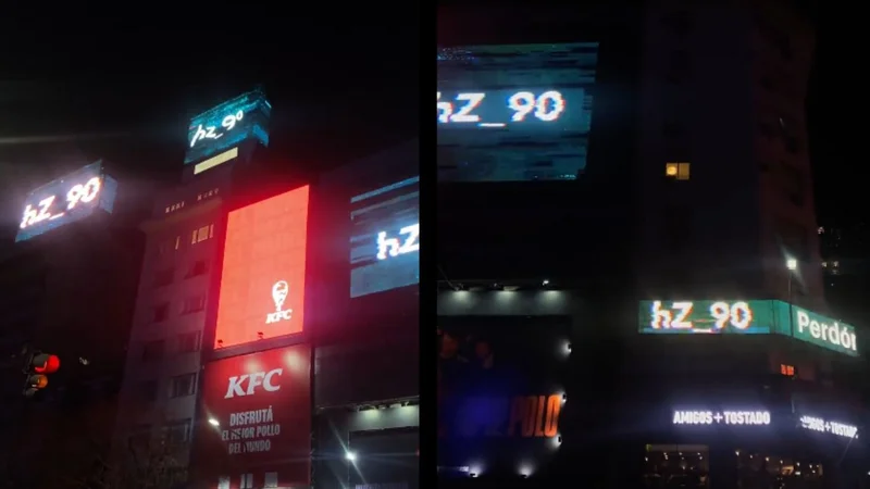 hZ_90: qué significa el mensaje que apareció en los carteles de CABA.