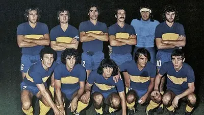 El equipo de Boca Juniors de 1977 campeón de 1977 El equipo de Boca Juniors de 1977 campeón de 1977