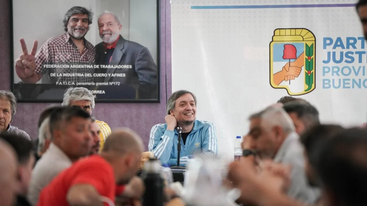 Máximo Kirchner participó de un encuentro con más de 200 representantes gremiales y secretarios generales.