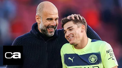 Pep Guardiola, Julián Álvarez, Manchester City, Premier League, deportes Pep Guardiola, Julián Álvarez, Manchester City, Premier League, deportes