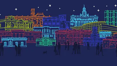 Imagen ilustrativa de promoción de la noche de los museos Imagen ilustrativa de promoción de la noche de los museos
