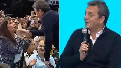 Sergio Massa y Moria Casán. Sergio Massa y Moria Casán.