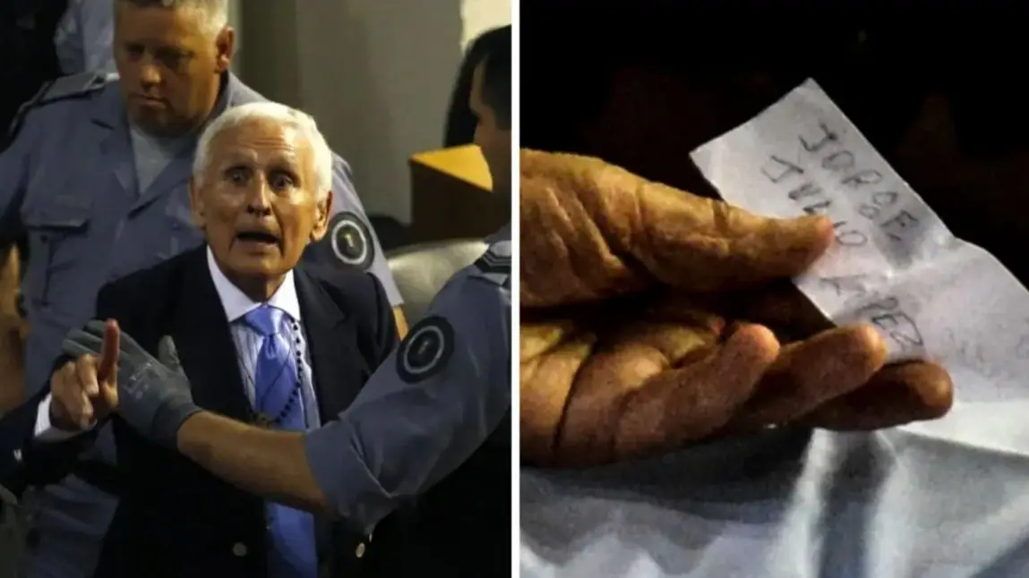 El genocida Miguel Etchecolaz en las instancias de su sentencia por los crímenes cometidos en la última dictadura militar