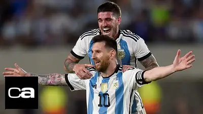 Selección Argentina Lionel Messi Rodrigo De Paul Selección Argentina Lionel Messi Rodrigo De Paul