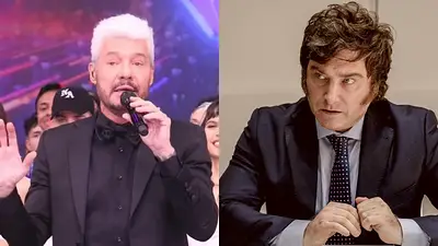 Marcelo Tinelli y Javier Milei Marcelo Tinelli y Javier Milei