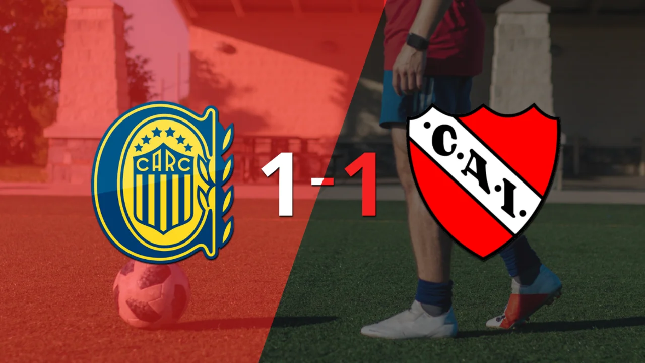 Rosario Central e Independiente se reparten los puntos y empatan 1-1