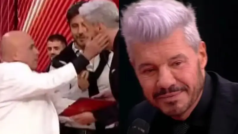 Bicho Gómez con Marcelo Tinelli en el Bailando 2023