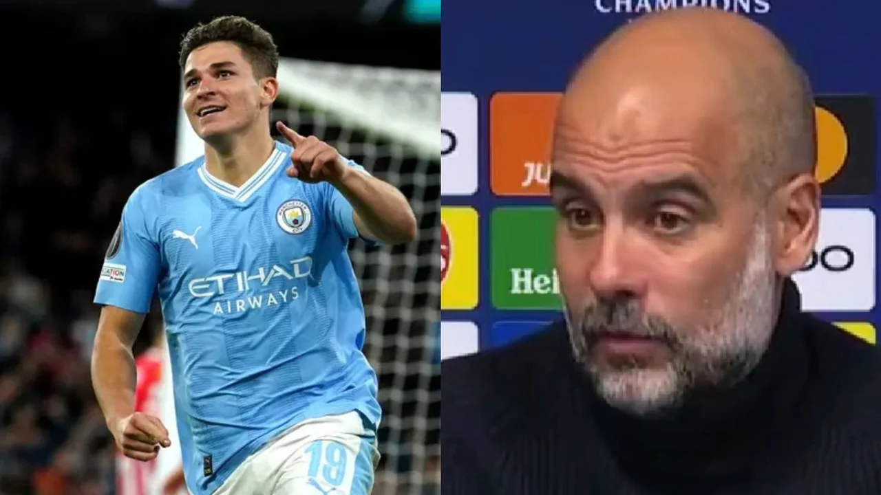 Pep Guardiola Manchester City Julián Álvarez
