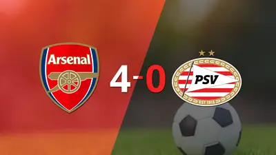 Goleada de Arsenal 4 a 0 sobre PSV Goleada de Arsenal 4 a 0 sobre PSV