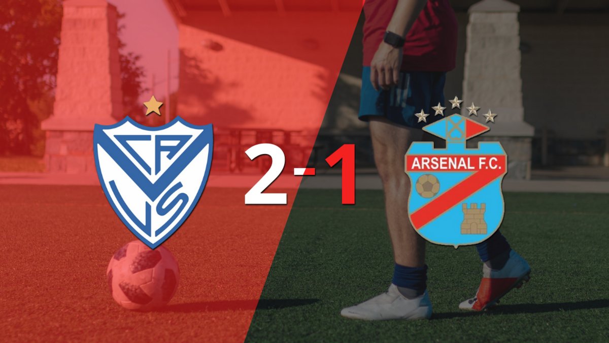 Vélez sacó los 3 puntos en casa al vencer 2-1 a Arsenal | El Destape
