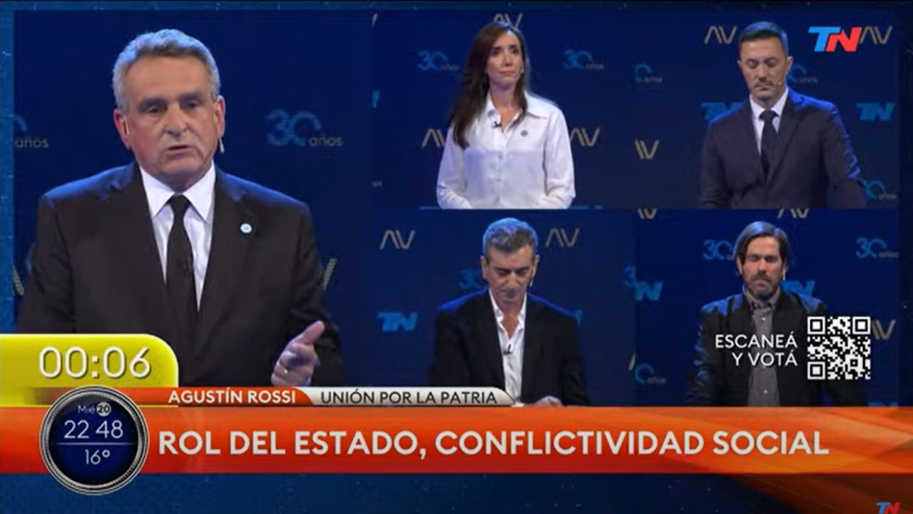 Rossi desplegó datos en un debate de vices cruzado por las chicanas