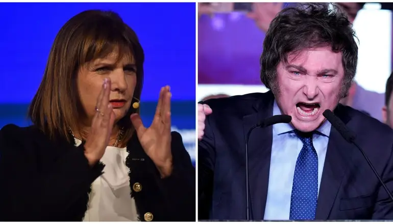 Patricia Bullrich criticó las formas de Milei: "Balas en la cabeza"