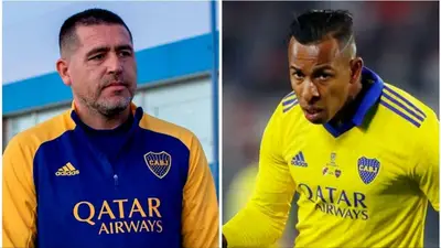 Boca Juniors, Juan Román Riquelme, Sebastián Villa. Boca Juniors, Juan Román Riquelme, Sebastián Villa.