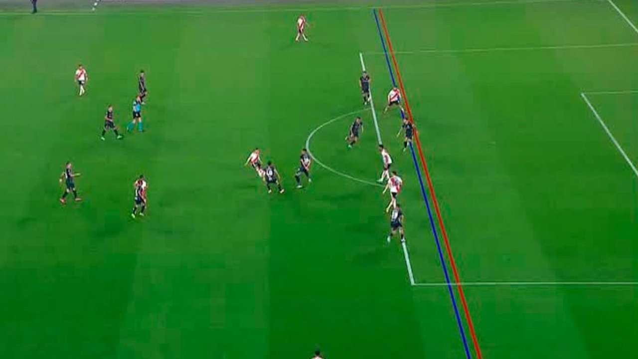 La polémica en el gol anulado a River vs Atlético Tucumán en la Copa de la Liga