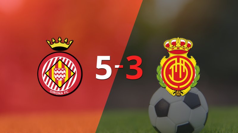 A Mallorca no le alcanzó con el  doblete de Abdón Prats y cayó frente a Girona