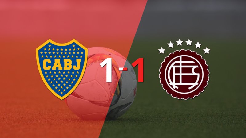 Reparto de puntos en el empate a uno entre Boca Juniors y Lanús