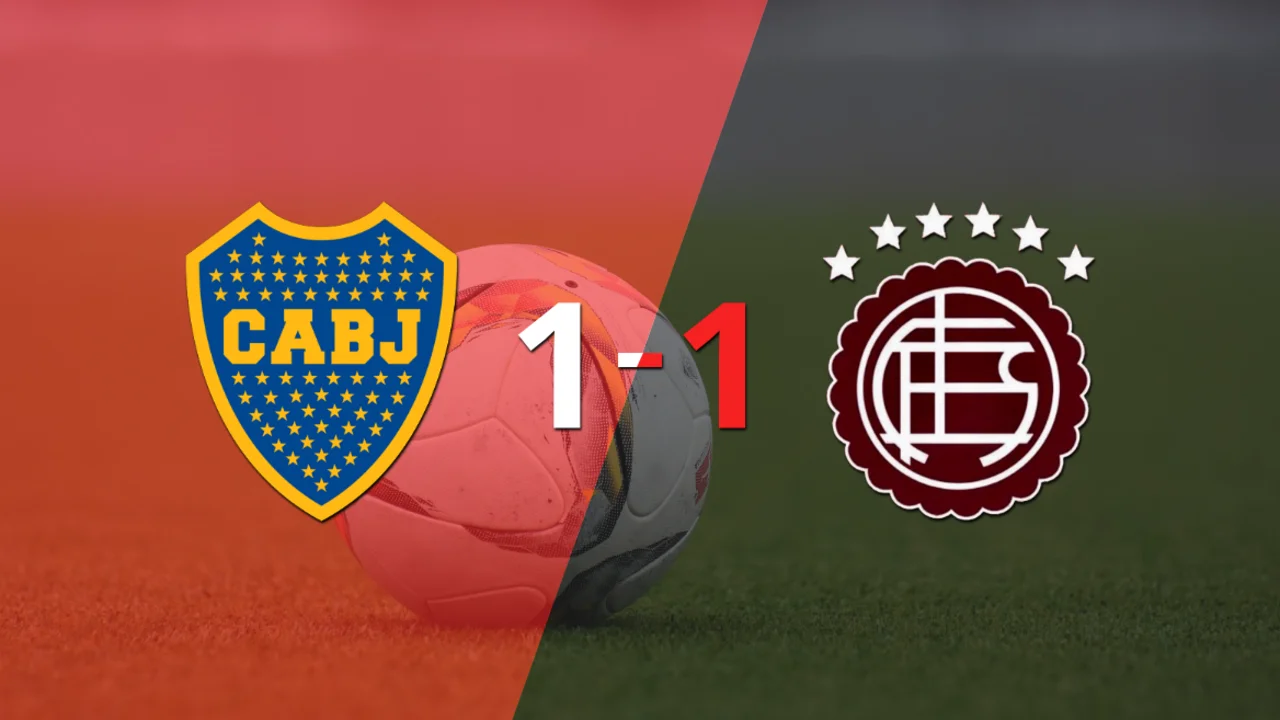 Reparto de puntos en el empate a uno entre Boca Juniors y Lanús