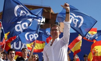 Lejos de la presidencia, Feijóo hizo un acto en contra de la amnistía | Elecciones españa