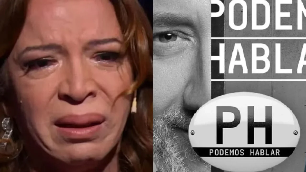 Lizy Tagliani y el logo de PH, Podemos Hablar