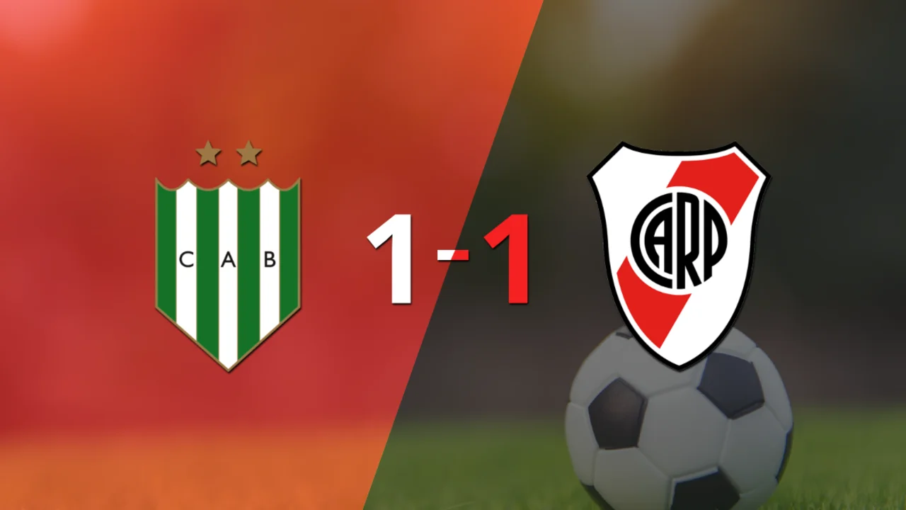 River Plate logró sacar el empate a 1 gol en casa de Banfield