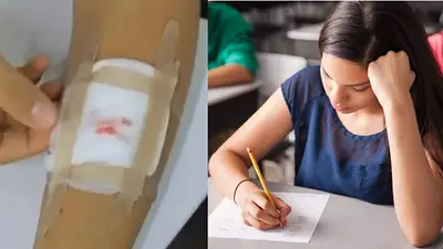 Encontró a un alumno macheteándose y quedó atónito ante la peculiar técnica, Encontró a un alumno macheteándose y quedó atónito ante la peculiar técnica,