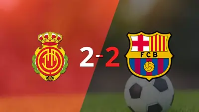 Mallorca y Barcelona igualaron 2 a 2 Mallorca y Barcelona igualaron 2 a 2