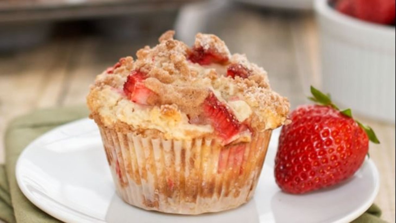 Muffins de frutilla