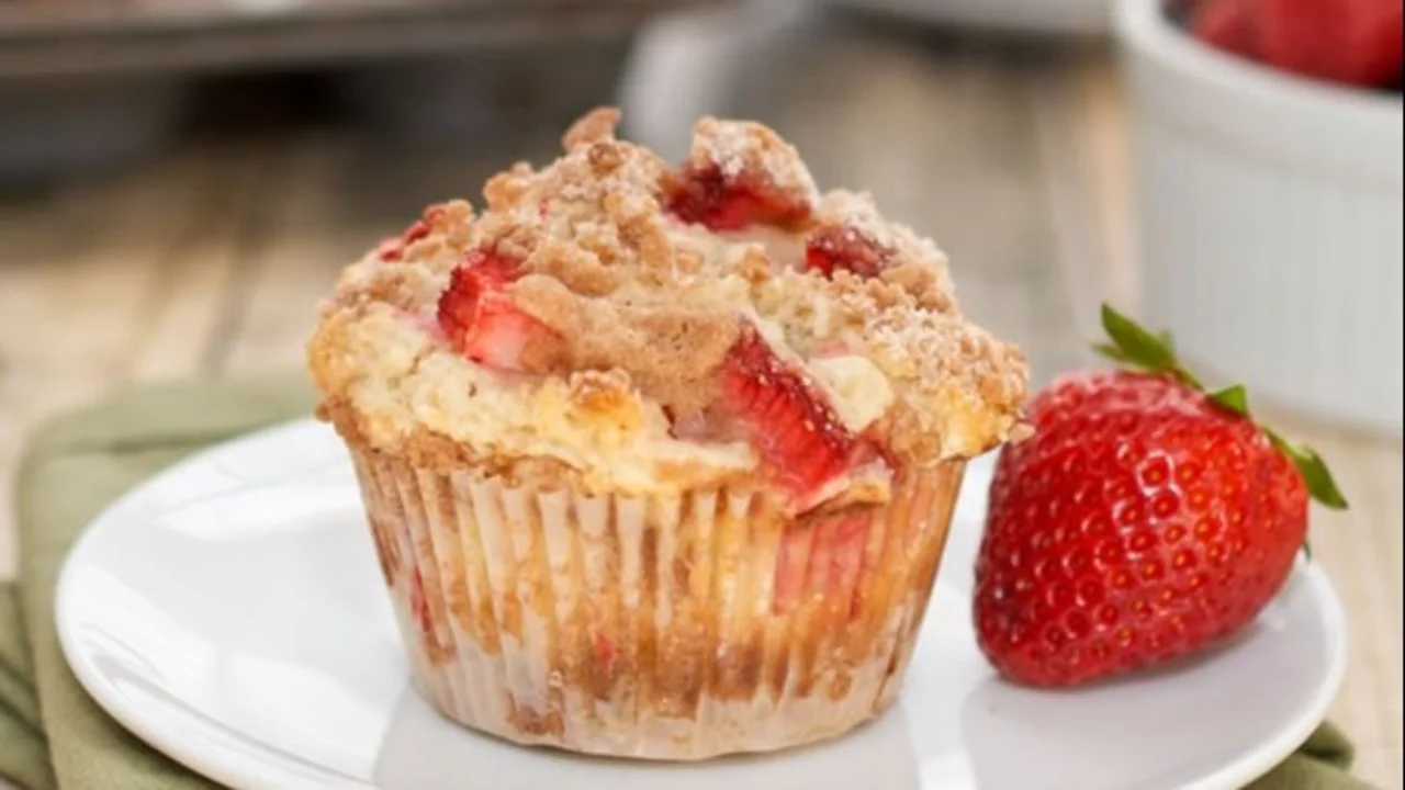 Muffins de frutilla