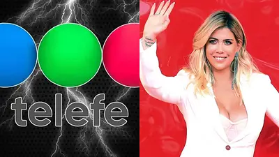 Logo de Telefe y Wanda Nara Logo de Telefe y Wanda Nara