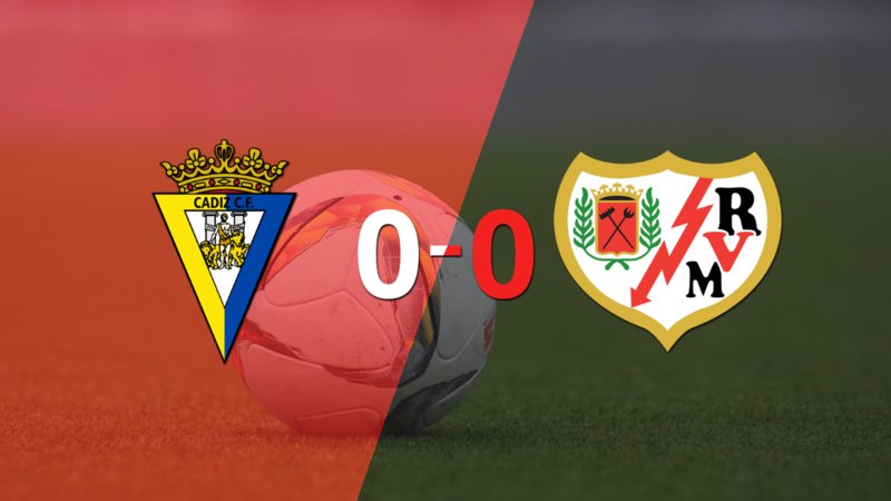 Cádiz y Rayo Vallecano igualaron sin goles en el marcador