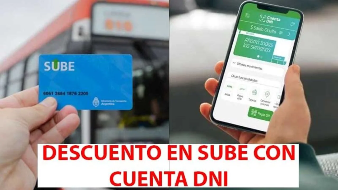 Descuento en SUBE con Cuenta DNI