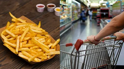 Papas fritas. Papas fritas.