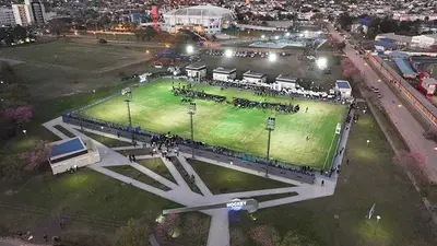 Con el objetivo de fortalecer el deporte provincial, Insfrán inauguró un novedoso microestadio Con el objetivo de fortalecer el deporte provincial, Insfrán inauguró un novedoso microestadio