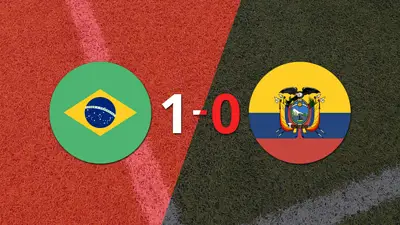 Brasil derrotó 1-0 a Ecuador Brasil derrotó 1-0 a Ecuador