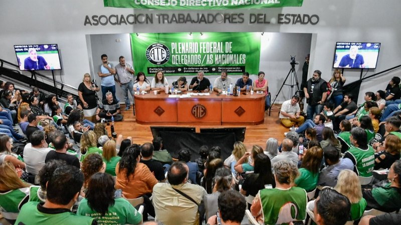 ATE Paro Medida de Fuerza Javier Milei
