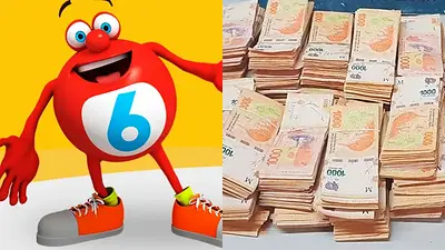 Logo del Quini 6 y fajos de billetes Logo del Quini 6 y fajos de billetes