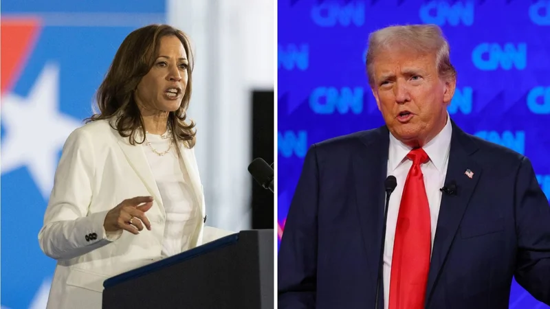 Harris y Trump llegan empatados a su primer y quizás último debate televisado