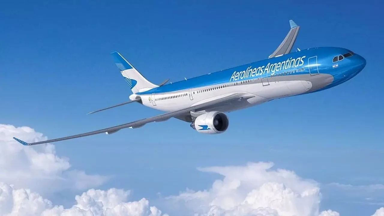 Avión de Aerolíneas Argentinas