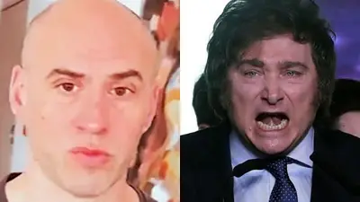 El Pelado Trebucq. Javier Milei. El Pelado Trebucq. Javier Milei.