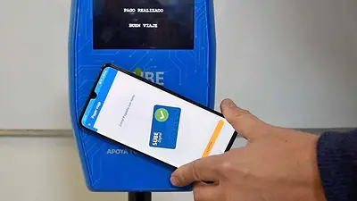 Imagen de cómo se debe usar la SUBE digital Imagen de cómo se debe usar la SUBE digital
