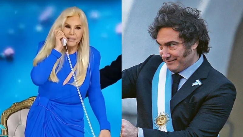 Susana Giménez y javier milei