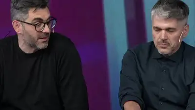 Juan Braceli y Juan Ferrara de Cocineros Argentinos en C5N. Juan Braceli y Juan Ferrara de Cocineros Argentinos en C5N.