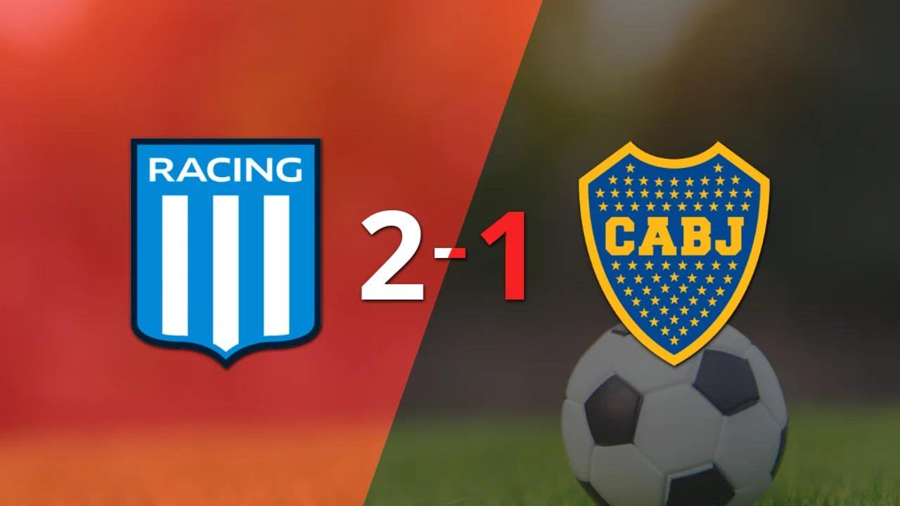 Racing Club voltea el marcador y triunfa 2 a 1 ante Boca Juniors