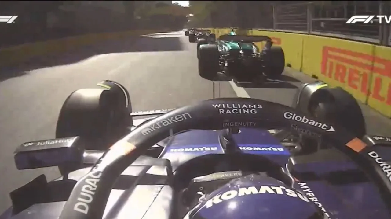 Video: la largada y primera vuelta de Colapinto en un autódromo callejero en Bakú