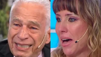 Alberto Cormillot y Estefanía Pasquini tristes llorando Alberto Cormillot y Estefanía Pasquini tristes llorando