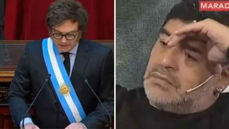Javier Milei Diego Armando Maradona
