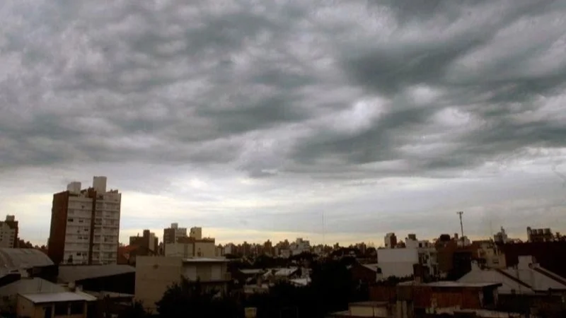 Cielo nublado. 